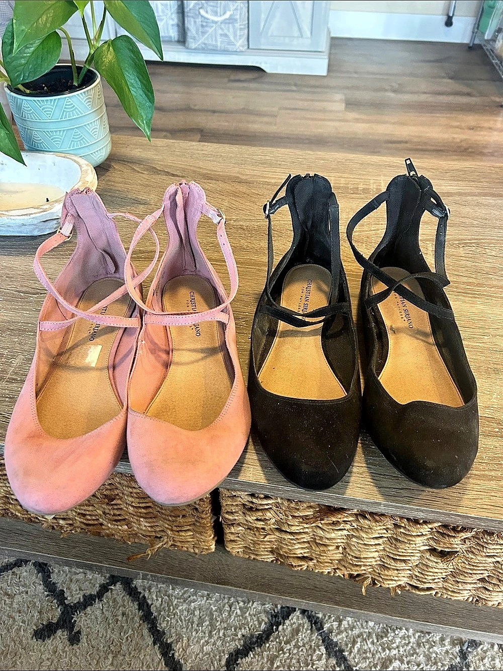 Christian Siriano for Payless Ankle Strap Zip-Back Ballet Flats Ballet Flats Set